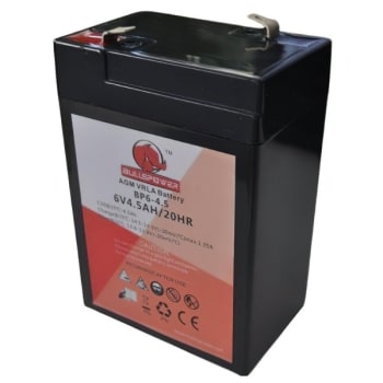Image for Bullspower 6v 5ah Spring Top Sealed Lead Acid Battery from HD Supply
