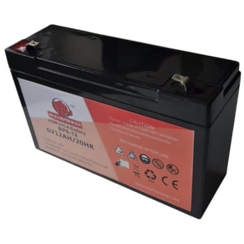 Image for Bullspower 6v 12ah F1 Sealed Lead Acid Battery from HD Supply