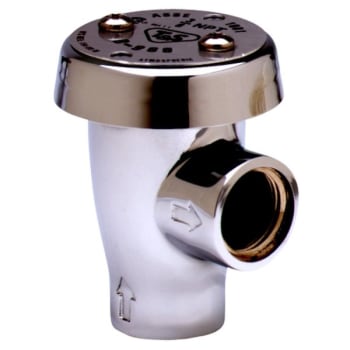 Image for T & S Vacuum Breaker, 3/8" Npt Inlet & Outlet, Atmospheric, Polished Chrome Finish from HD Supply