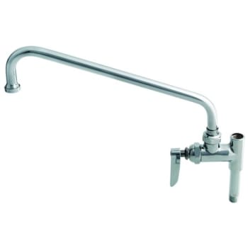 T & S Add-On Faucet, 12" Nozzle, Lever Handle, Eterna Cartridge