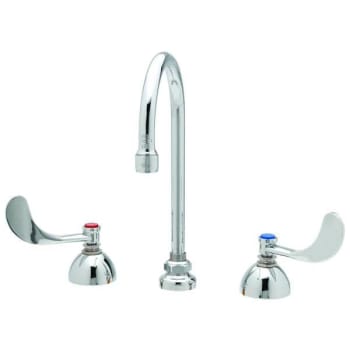 Image for T & S® Widespread Lavatory Faucet, 2.2 Gpm, 6.187" Spout, 8" Center, Polished Chrome from HD Supply