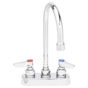 Image for T & S® Deck Mount Workboard Service Faucet (Polished Chrome) from HD Supply