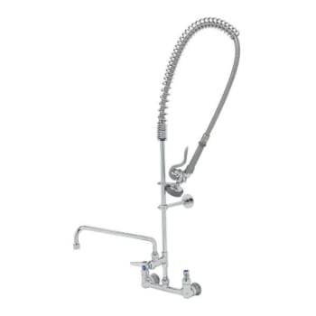 T & S® Pre-Rinse Add-On Faucet, 9.73 Gpm, 8" Center, Polished Chrome