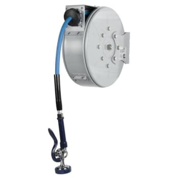 Image for T & S Hose Reel, Enclosed, Epoxy Coated Steel, 3/8"id X 30' Hose, Spray Valve from HD Supply
