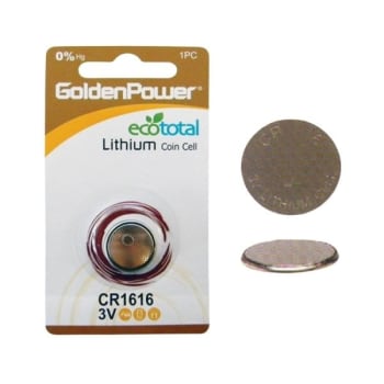 Golden Power Cr1616 Lithium Coin Cell Package Of 25