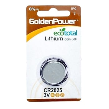 Image for Golden Power Cr2025 Lithium Coin Cell Package Of 25 from HD Supply