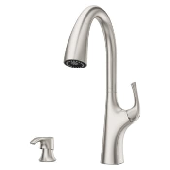 Image for Pfister Ladera 1-Handle Pull-Down Kitchen Faucet With Soap Stainless Steel from HD Supply