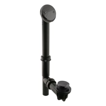 Image for Westbrass Black 1-1/2 " Tubular Tip Toe Bath Waste Drain Kit Matte Black from HD Supply