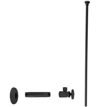 Image for Westbrass Toilet Kit Round Handles 1/2 " Ips X 3/8 " Od Matte Black from HD Supply