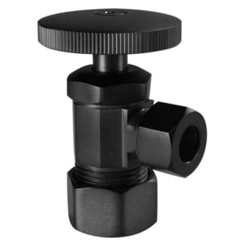 Image for Westbrass 5/8 " Od X 3/8 " Od Compression Outlet Angle Stop Matte Black from HD Supply