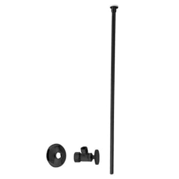 Westbrass 5/8 " Od X 3/8 " Od Toilet Kit - Flat Head Matte Black