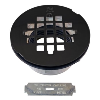 Image for Westbrass 2 " Sch 40 Shower Drain Assembly And Grid In Matte Black from HD Supply