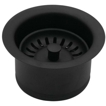 Image for Westbrass 4-1/4" Brass Extra-Deep Disposal Flange And Stopper In Matte Black from HD Supply
