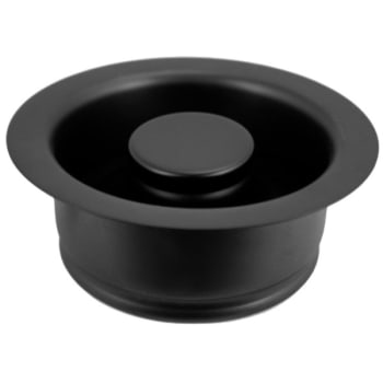 Image for Westbrass 4-1/4" 3-Bolt Mount Waste Disposal Flange And Stopper Matte Black from HD Supply
