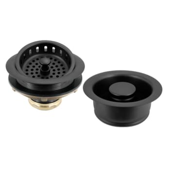 Image for Westbrass 3-1/2" Post Style Kitchen Basket With Disposal Flange Matte Black from HD Supply