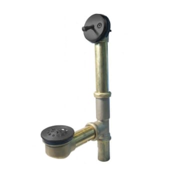 Image for Westbrass 14 " Brass Trip Lever Bath Waste Drain In Matte Black from HD Supply