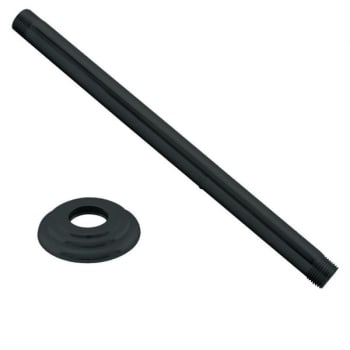 Image for Westbrass 12 " Ceiling Mount Shower Arm And Flange In Matte Black from HD Supply