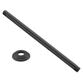 Image for Westbrass 19 " Ceiling Mount Shower Arm And Flange In Matte Black from HD Supply
