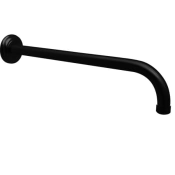 Image for Westbrass 1/2 " X 10 " 90 Degree Rain Shower Arm With Flange In Matte Black from HD Supply