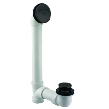 Image for Westbrass 1-1/2 " Tip Toe Sch 40 Pvc Bath Waste 1-Hole Elbow Matte Black from HD Supply