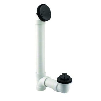 Image for Westbrass 1-1/2 " Pull-Drain Sch 40 Pvc Bath Waste 2-Hole Matte Black from HD Supply