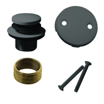 Image for Westbrass Universal Replacement Tip-Toe Drain With 2-Hole Faceplate Matte Black from HD Supply
