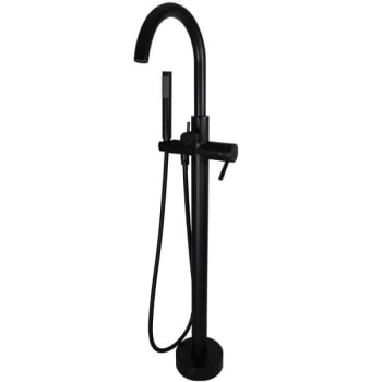 Image for Westbrass Single-Handle Floor Mount Freestanding Hi-Flow Tub Filler Matte Black from HD Supply