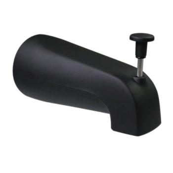 Image for Westbrass 5-1/4 " Front Diverter Tub Spout -1/2 Ips Connection Matte Black from HD Supply