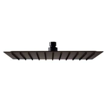 Image for Westbrass Square Thin Showerhead 12 " X 12 " In Matte Black Finish from HD Supply