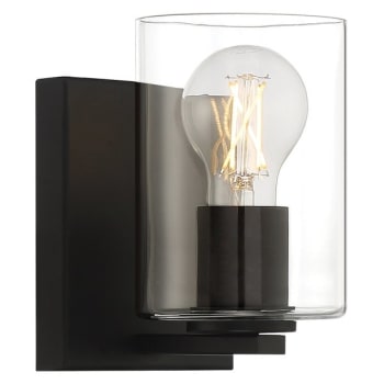 Image for Access Lighting Oslo 1 Light Led Wall Sconce And Vanity Matte Black from HD Supply