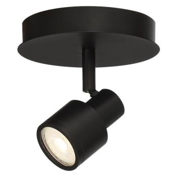 Image for Access Lighting Lincoln 1 Light Adjustable Led Flush Mount Matte Black Finish from HD Supply