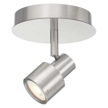 Image for Access Lighting Lincoln 1 Light Adjustable Led Flush Mount Brushed Steel Finish from HD Supply