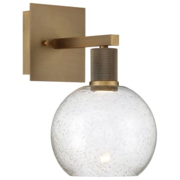 Image for Access Lighting Port Nine Burgundy Led Wall Sconce Antique Brushed Brass from HD Supply