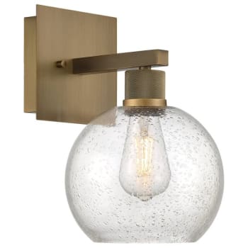 Image for Access Lighting Port Nine Burgundy LED Wall Sconce - Antique Brushed Brass from HD Supply