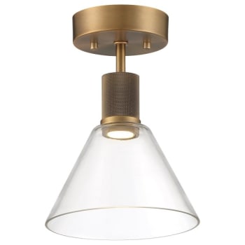 Image for Access Lighting Port Nine Martini Led Semi Flush Antique Brushed Brass from HD Supply
