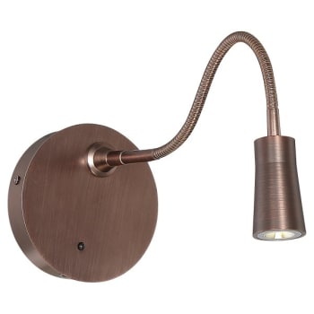 Image for Access Lighting Epiphanie Gooseneck Led Wall Reading Light Bronze Finish from HD Supply