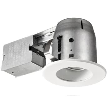 Image for Globe Electric 4" White Led Swivel Baffle Round Trim Recessed Kit With Led Bulb from HD Supply