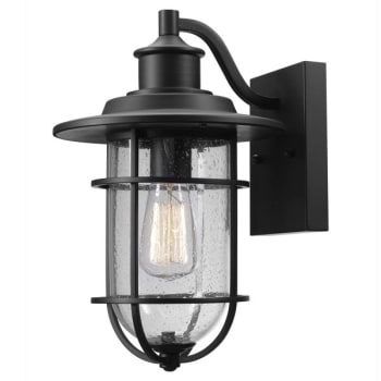 Image for Globe Electric Turner 1-Light Black Outdoor Wall Lantern Sconce from HD Supply