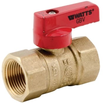 Watts 3/4" 2-Piece Ball Valve For Gas With Npt Female Connections