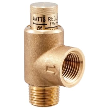 Image for Watts 1/2" Lead Free Brass Poppet Type Calibrated Pressure Relief Valve from HD Supply