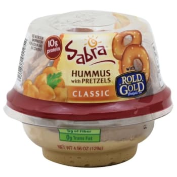 Image for Sabra 4.56 Oz. Classic Hummus W/ Pretzels Cup (6-Case) from HD Supply