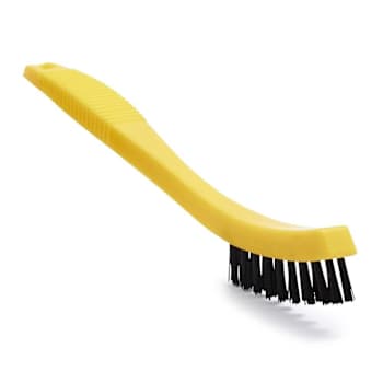 Rubbermaid Commercial 8.5 In. Synthetic Fill Yellow Tile And Grout Brush (12-Pack)