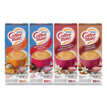 Image for Coffee Mate .38 Oz. Liquid Coffee Creamers (Cinnamon Van./peppermint Mocha/vanilla Caramel) (4-Pack) from HD Supply