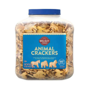Wellsley Farms Animal Crackers 62 Oz Tub