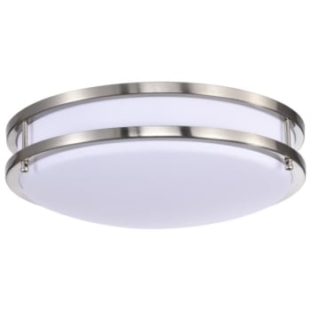 Image for Satco Glamour LED 13" Flush Mount Fixture Brushed Nickel CCT Select 3K/4K/5K from HD Supply
