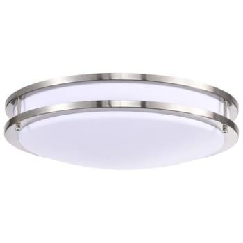 Image for Satco Glamour Led 17" Flush Mount Fixture Brushed Nickel Cct Select 3k/4k/5k from HD Supply