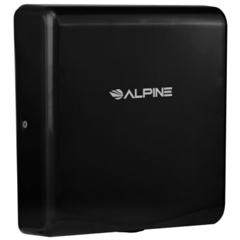 Alpine Industries Willow Automatic High-Speed Hand Dryer Black 120v