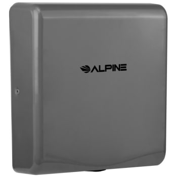 Image for Alpine Industries Willow Gray High-Speed 120v Hand Dryer With Wall Guard from HD Supply