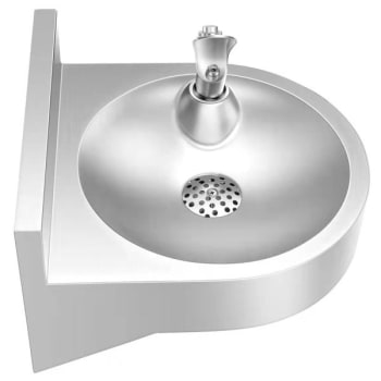 Alpine Industries Wall Mounted Drinking Water Fountain Stainless Steel Satin
