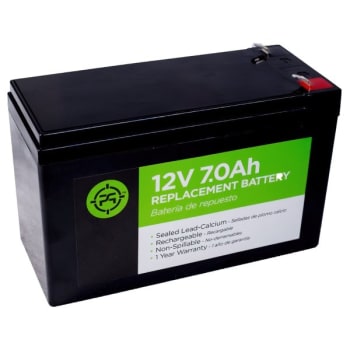 Image for Precision Lead Acid 12-Volt 7.0 Ah Black Replacement Battery from HD Supply